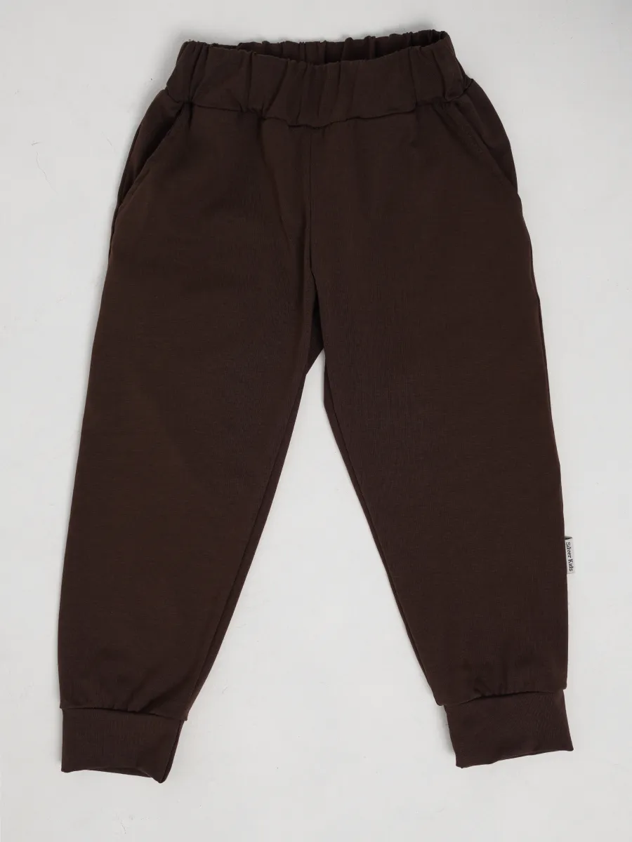 Спортивные брюки 2 шт Супер Пупс 2пр/штаны/хаки/шоколад - фото 11