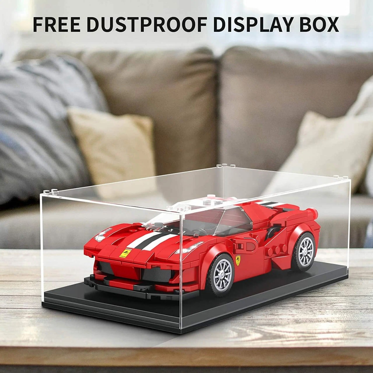 Конструктор Mould King Ferrari 488 блочный - фото 9