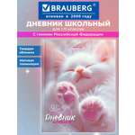 Дневник школьный Brauberg для девочек 1-11 класс котик