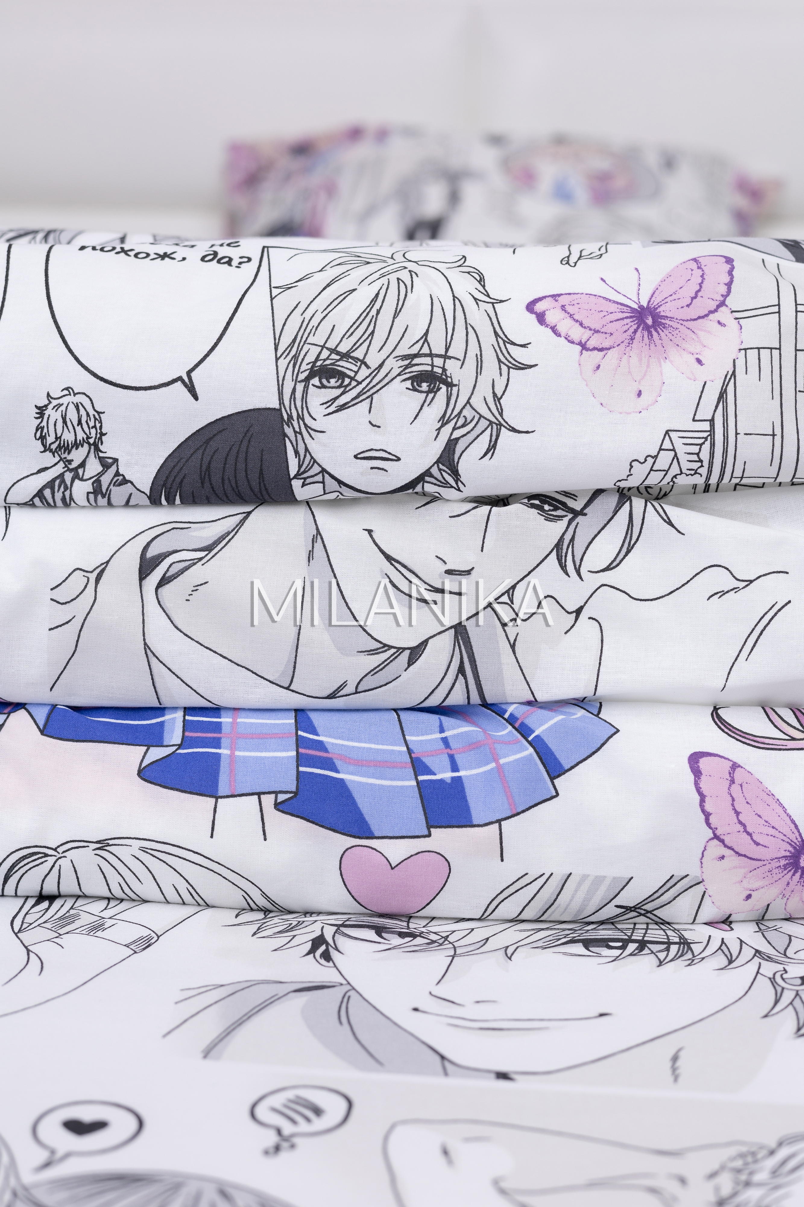 Комплект постельного белья MILANIKA Азуми полутораспальный 4 предм. - фото 12