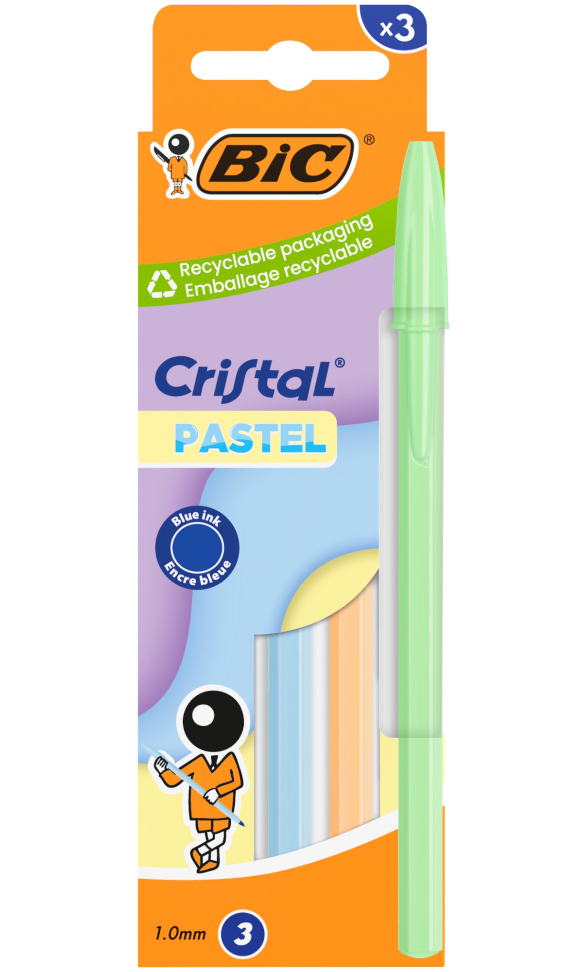 Ручка шариковая BIC 3 шт. - фото 1