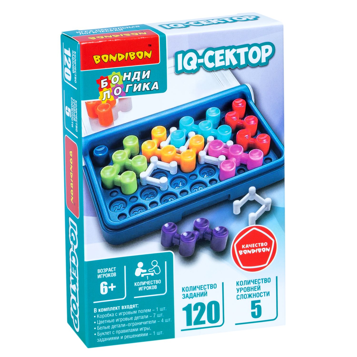 Настольная игра Bondibon логическая IQ-СЕКТОР - фото 4