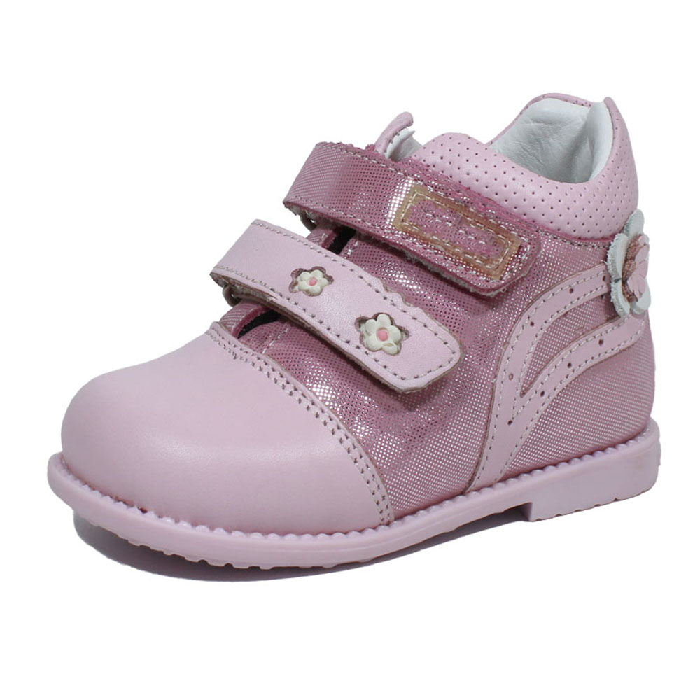 Ботинки Europen 1552-03-SV EUROPEN Ботинки для девочки,розовый кож/нуб - фото 1