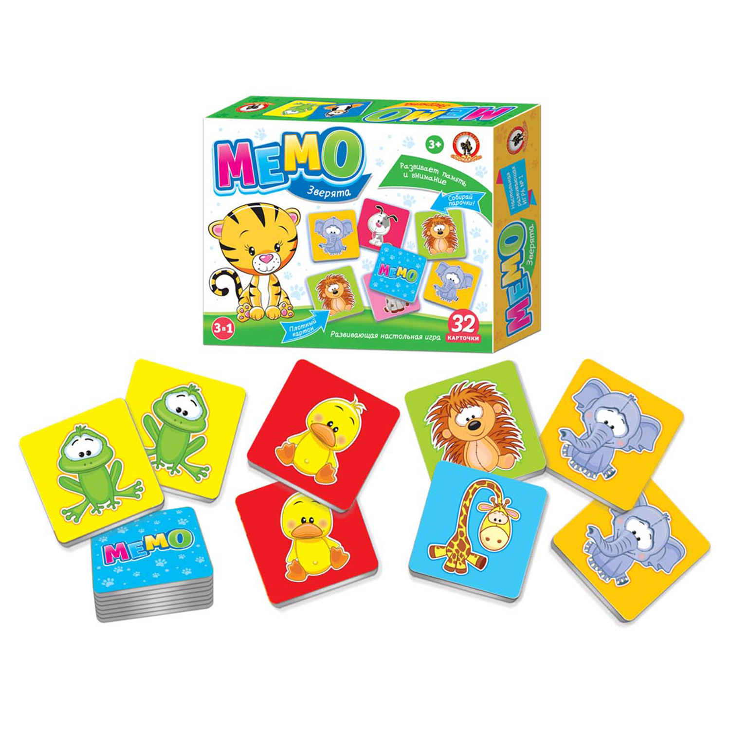 Настольная игра Русский стиль Мемо Зверята - фото 11