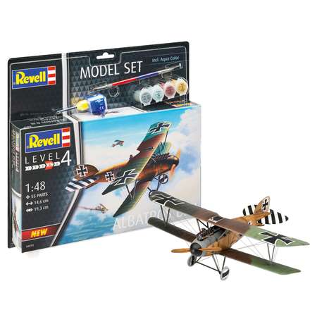 Сборная модель Revell Немецкий истребитель-биплан Альбатрос DIII