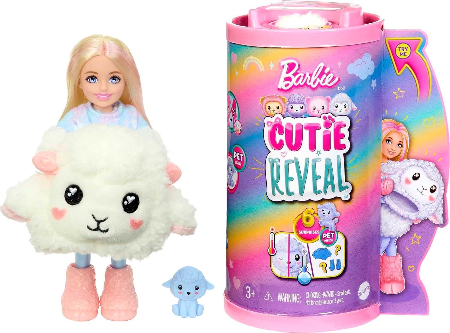 Кукла мини Barbie Cutie Reveal Челси Ягнёнок HKR18 - фото 5