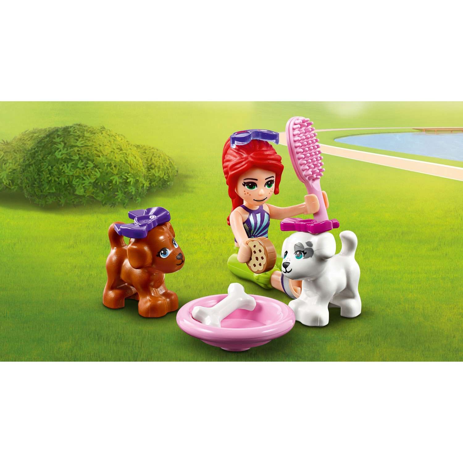 Конструктор LEGO Friends Игровая площадка для щенков блочный - фото 6
