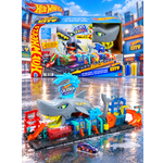 Автомойка Hot Wheels city ultra shark car wash