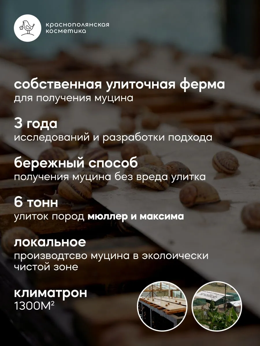 Крем Краснополянская косметика SNAILLAB Муцин и Ниацинамид 30 мл 1 шт. - фото 9