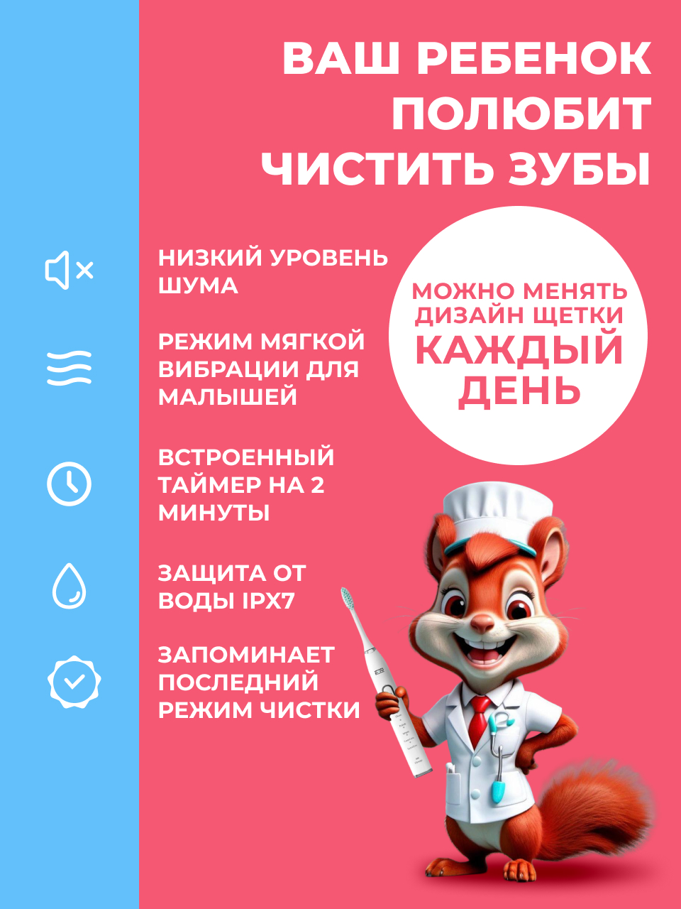 Зубная щетка электрическая PARU - фото 14