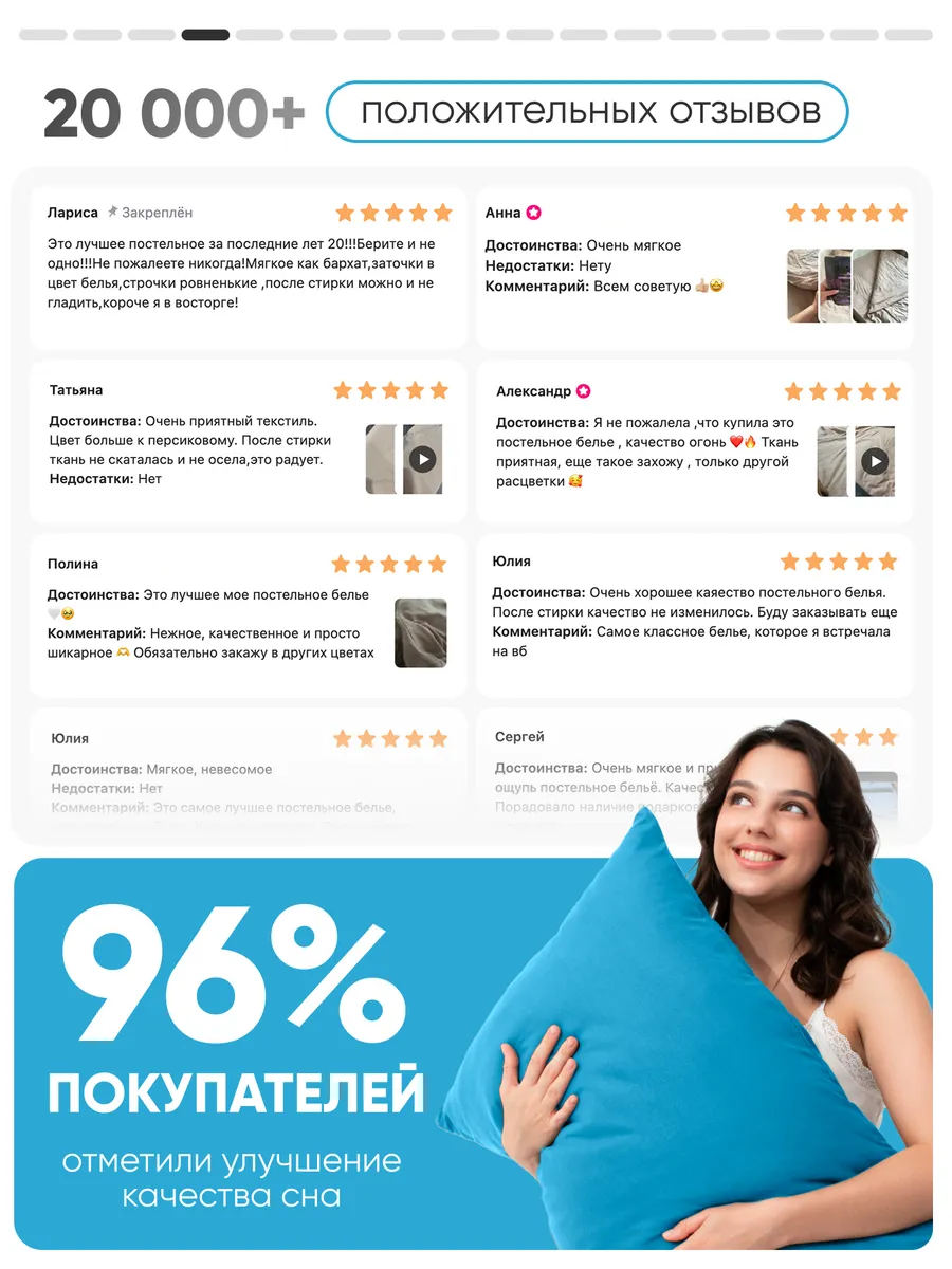 Комплект постельного белья My Cool Home двуспальный 4 предм. - фото 5