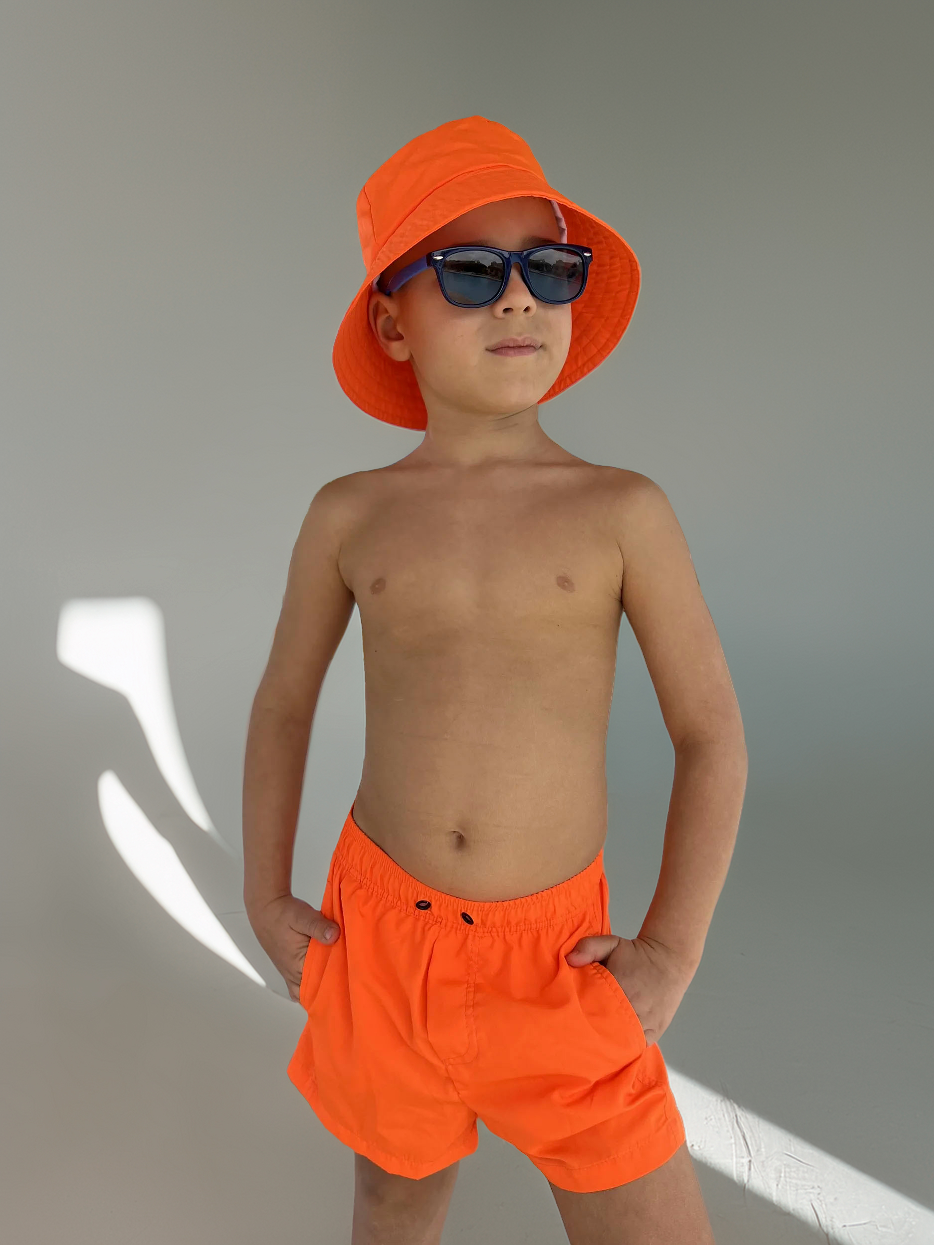 Шорты купальные Capitania KIDS/MEN-001/ORANGNEON - фото 1