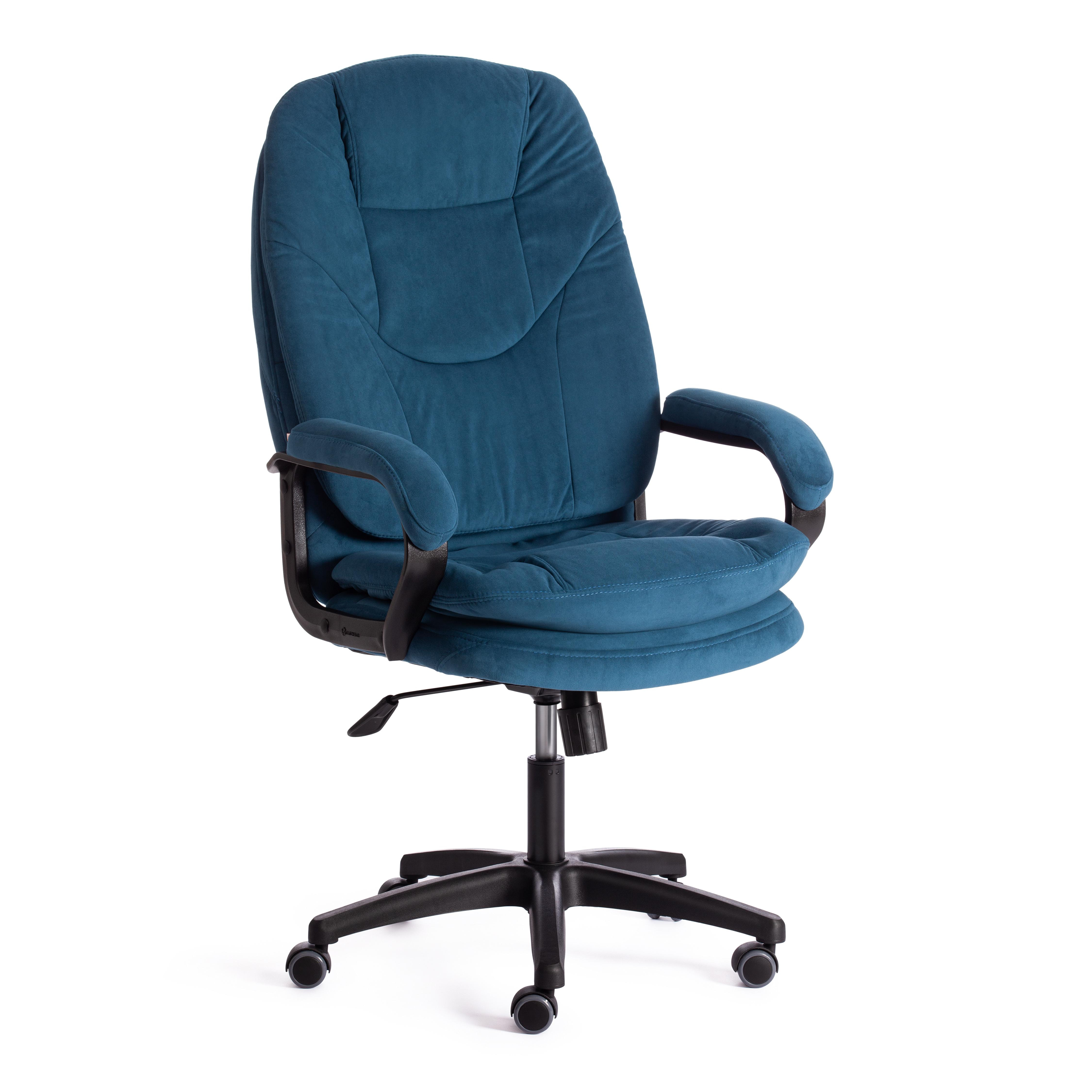 Компьютерное кресло TETCHAIR Комфорт Лт флок синий - фото 3