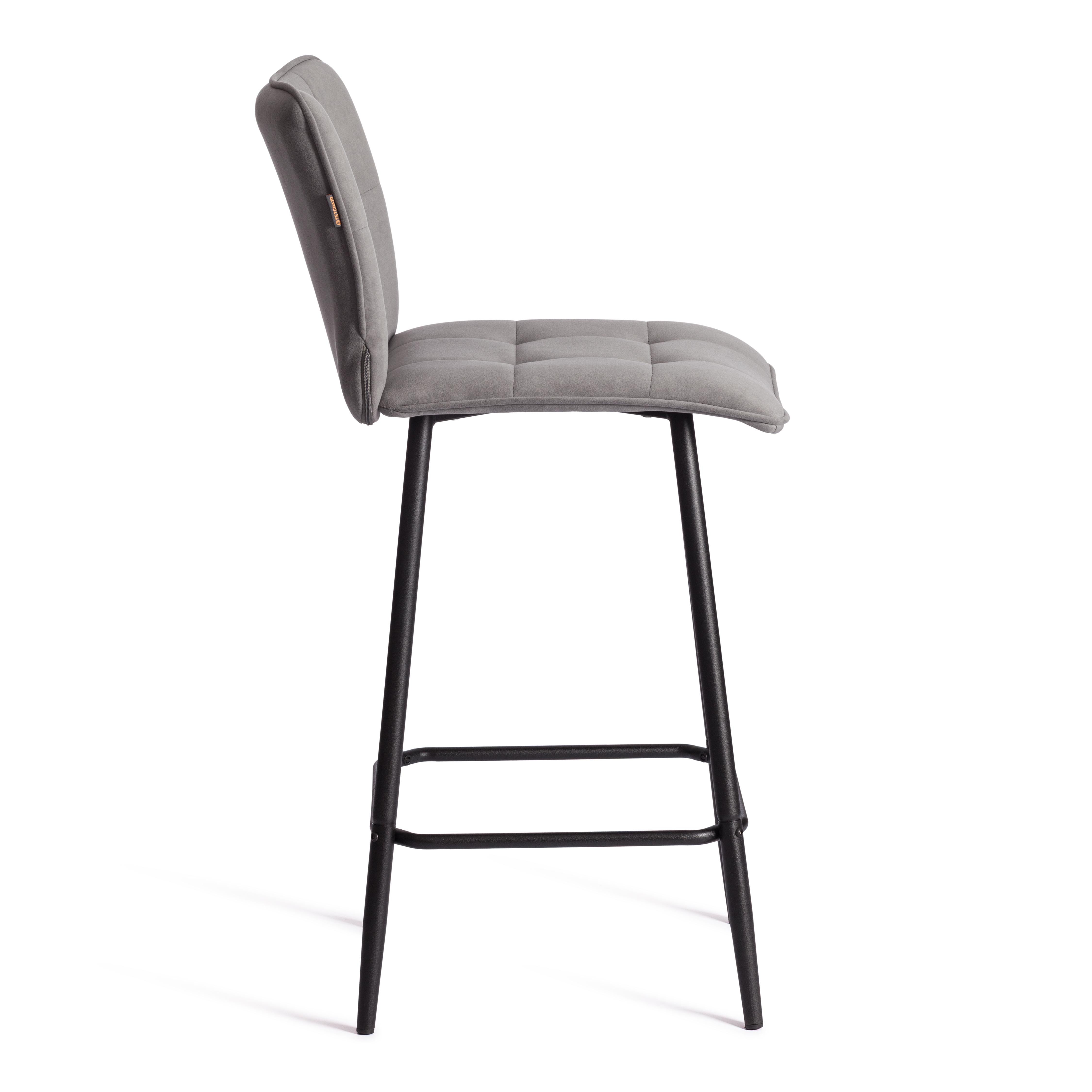 Стул TETCHAIR Bari велюр серый - фото 3