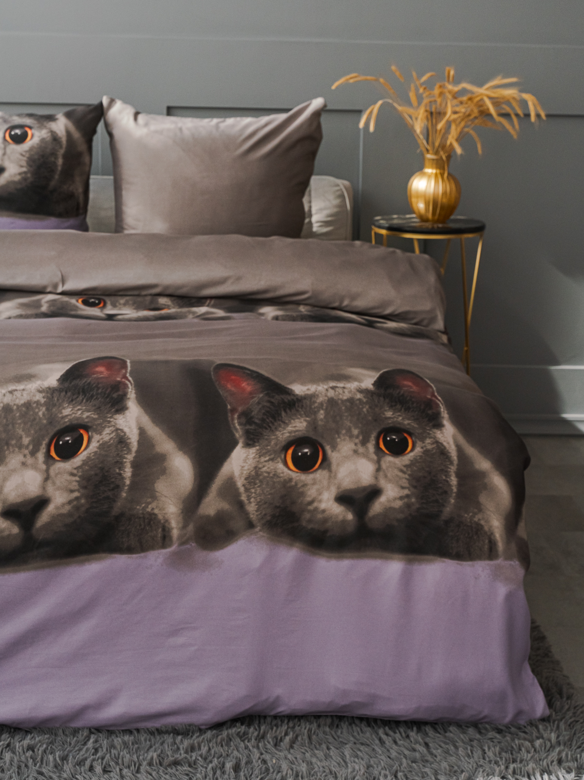 Комплект постельного белья PAVLine Котик двуспальный - фото 11