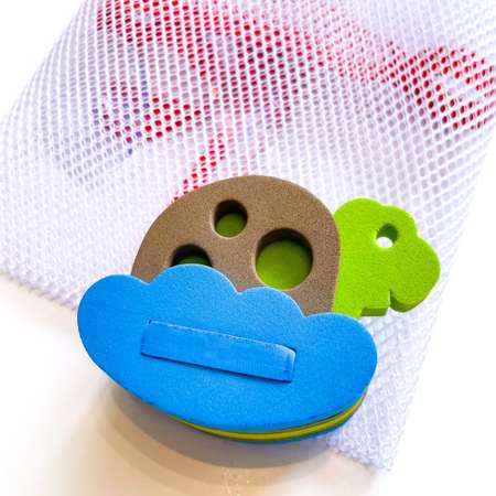 Сумка-сетка ElBascoToys для хранения игрушек в ванной с игрушкой для купания Черепаха