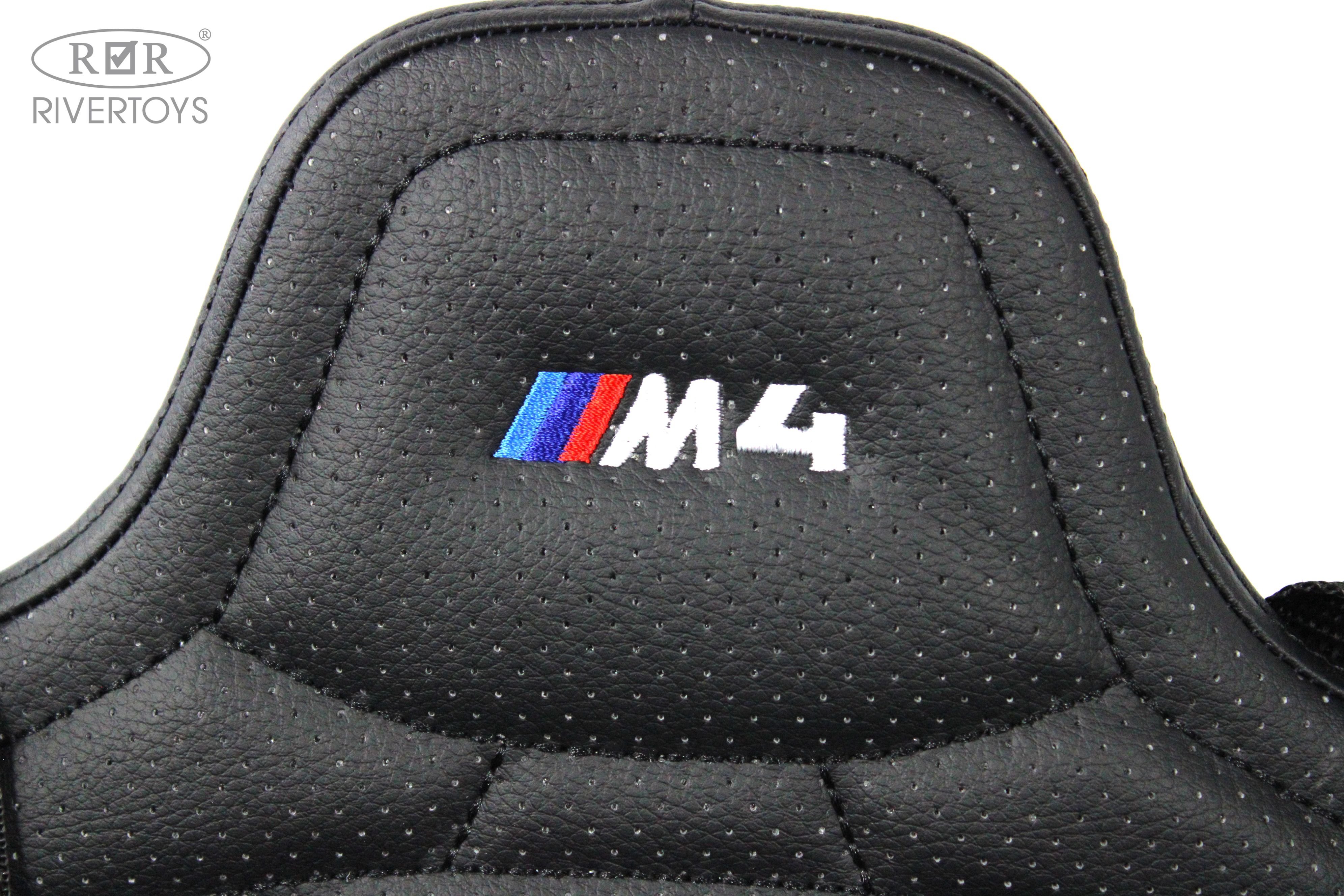 Электромобиль RIVERTOYS BMW A004AA-BMW-BLACK С пультом ДУ - фото 6