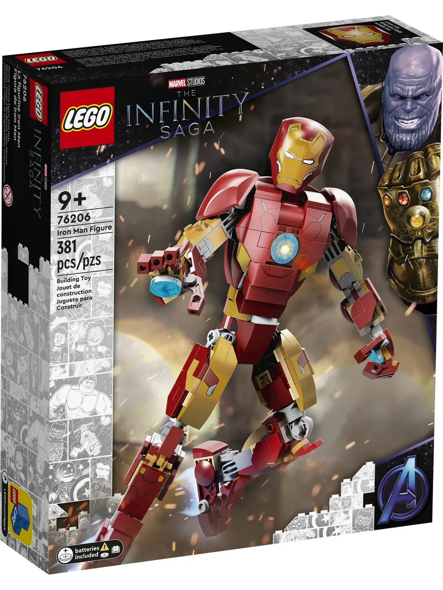 Конструктор LEGO Marvel Super Heroes Фигурка Железного человека 381 дет. - фото 1