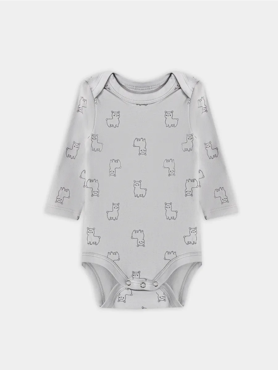 Боди 2 шт Mark Formelle (Марк Формэль) 13016-2/котики на розовом +альпаки на сером - фото 10