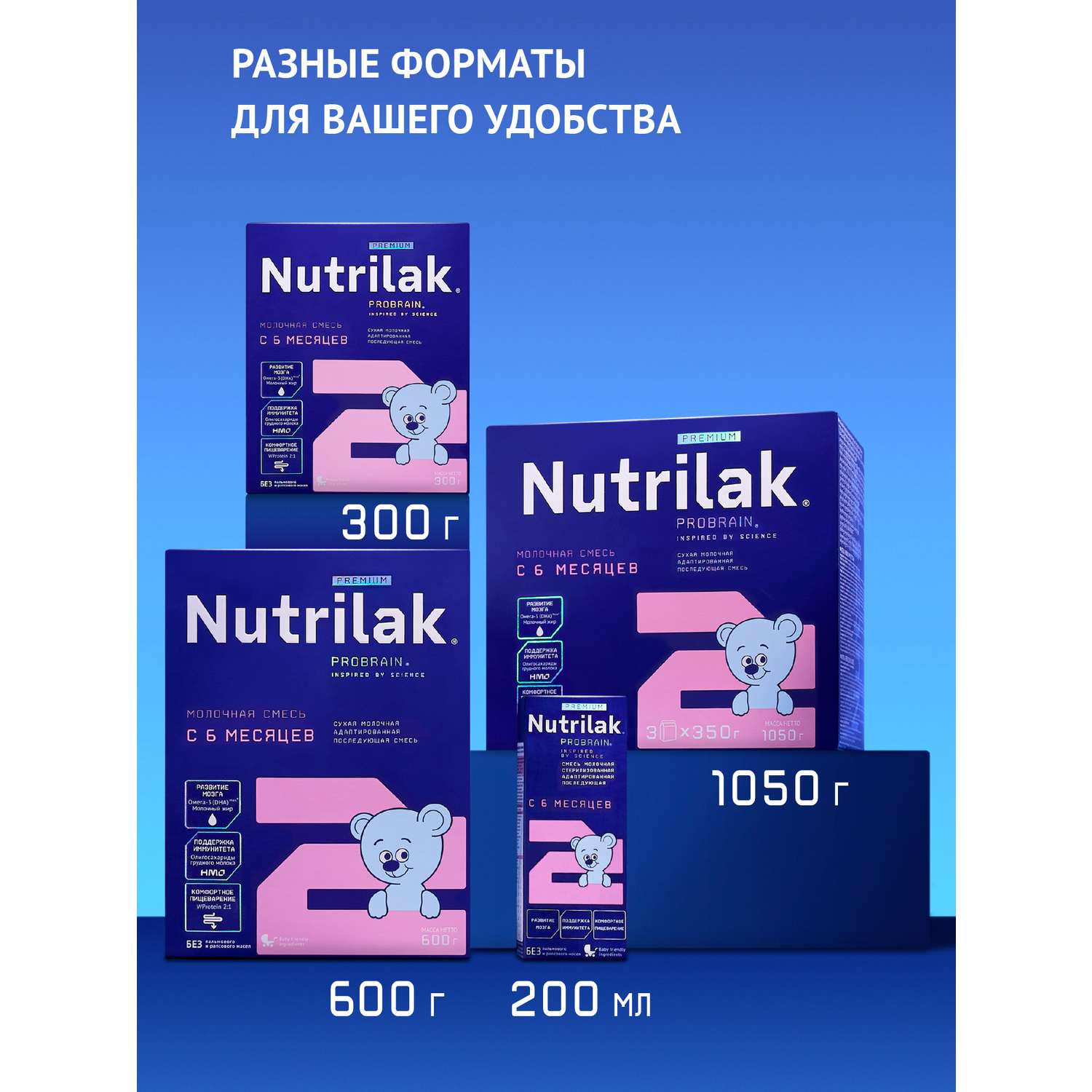 Смесь молочная Nutrilak Премиум 2 стерилизованная 0.2 л с 6 месяцев - фото 17