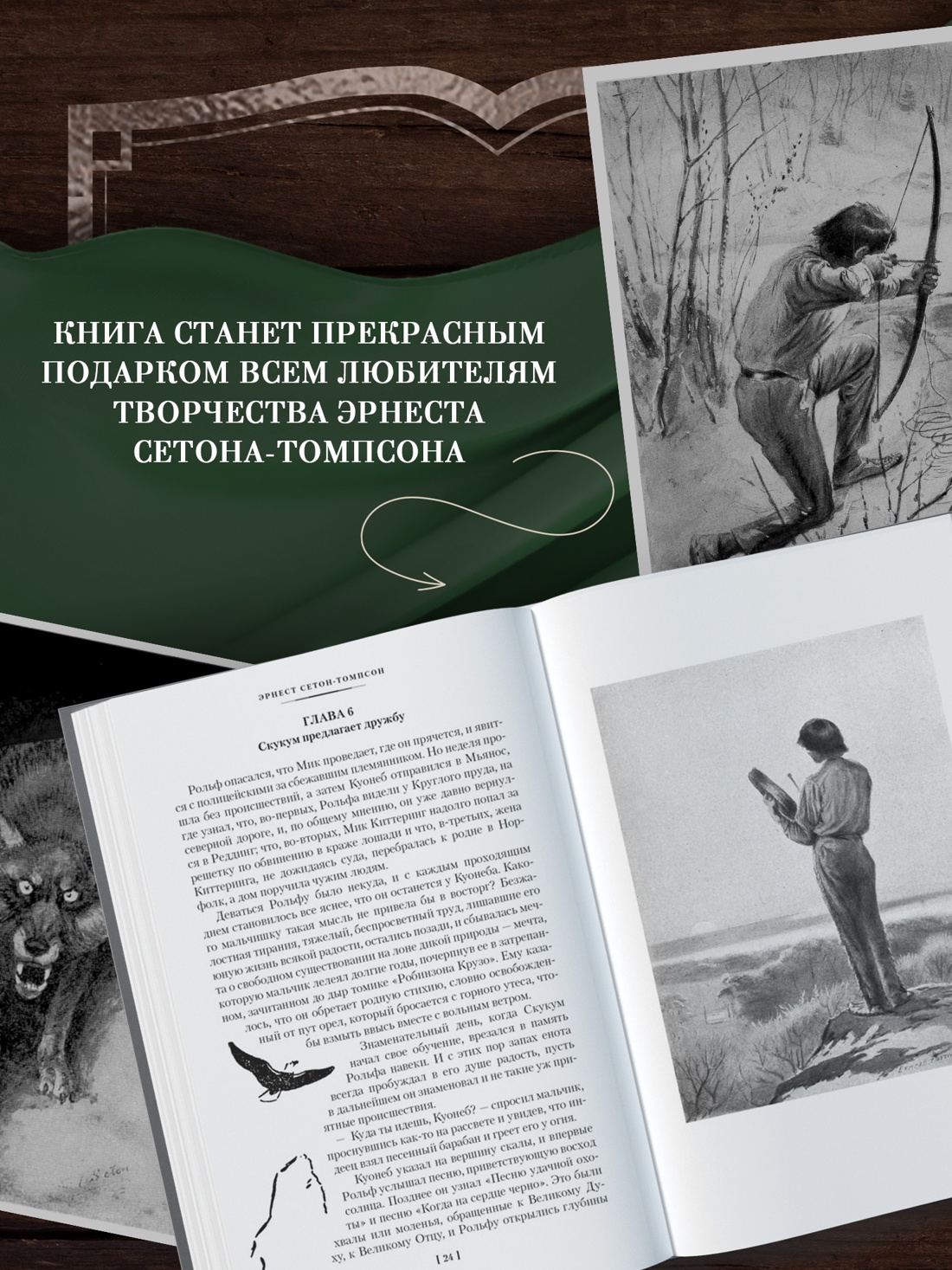 Книга АЗБУКА ИЛБК. Сетон-Томпсон Э. Рольф в лесах. Лесные рассказы (с илл.) - фото 8