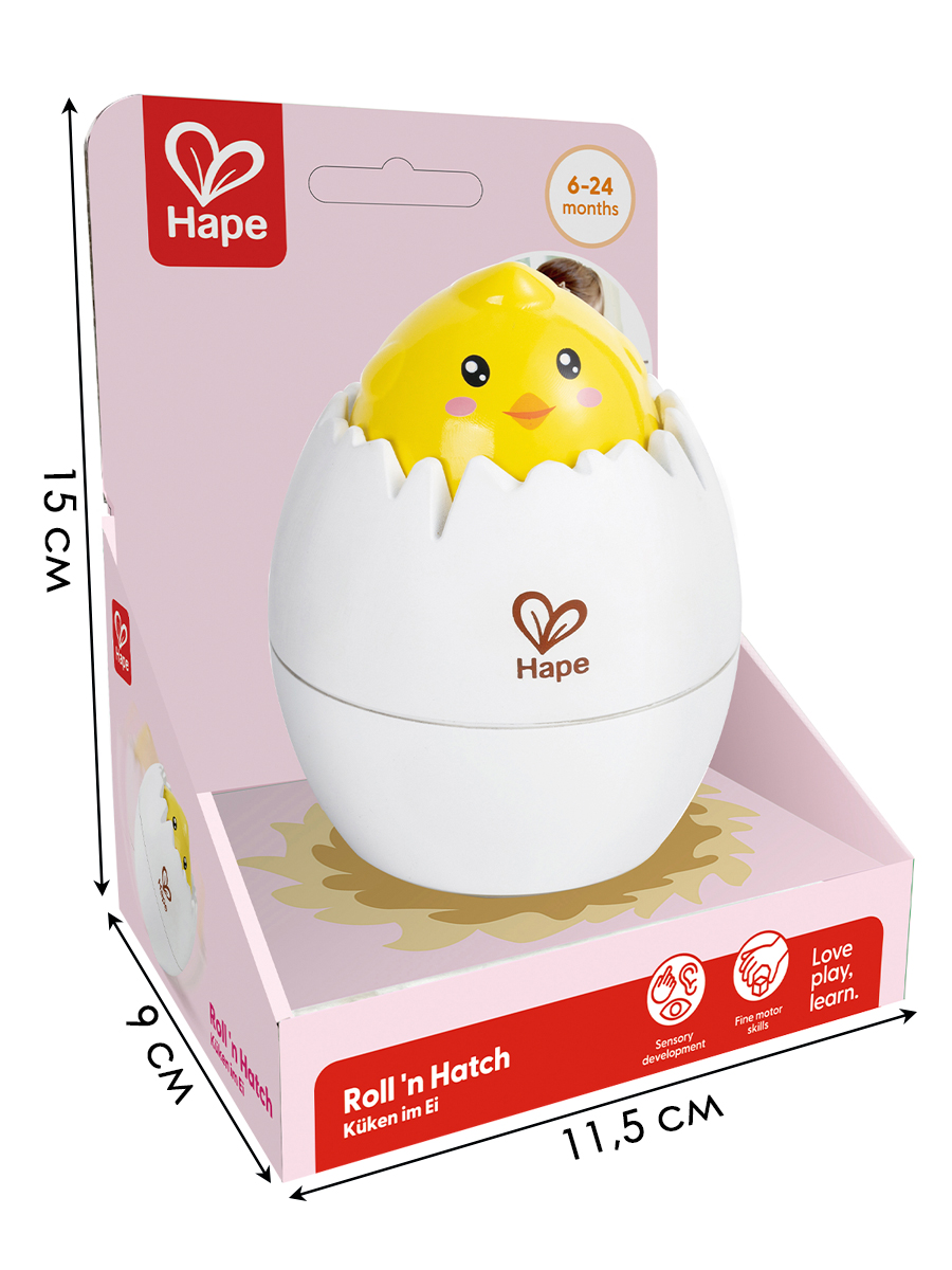 Игрушка Hape неваляшка Цыпленок - фото 8