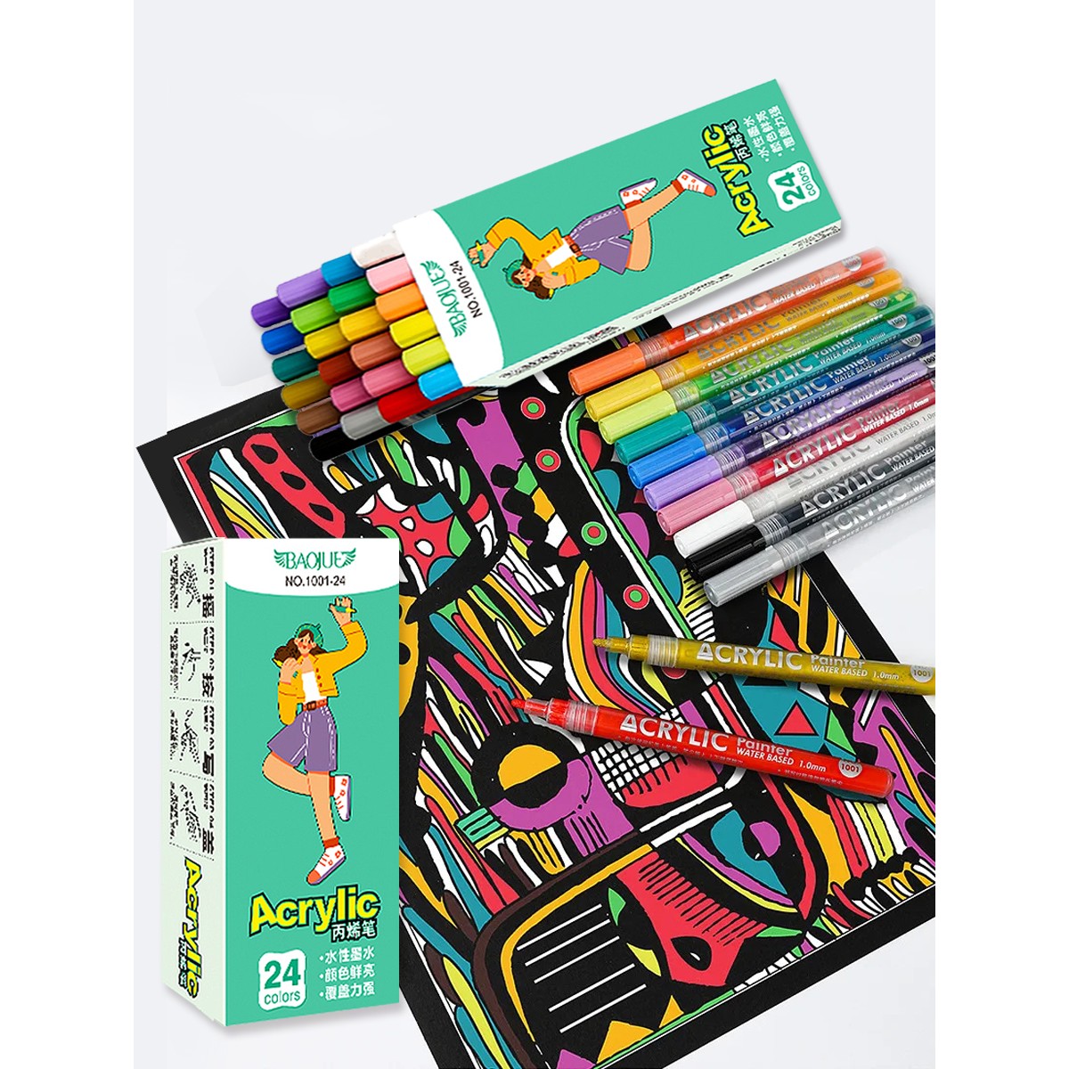 Фломастеры Jupai 24 цв. - фото 18