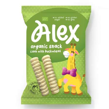 Кукурузные палочки Alex с гречкой 54 г