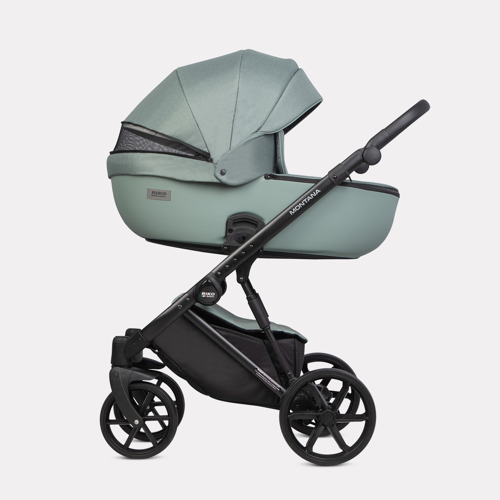 Коляска 3в1 Riko Basic Montana Plus зеленый - фото 3
