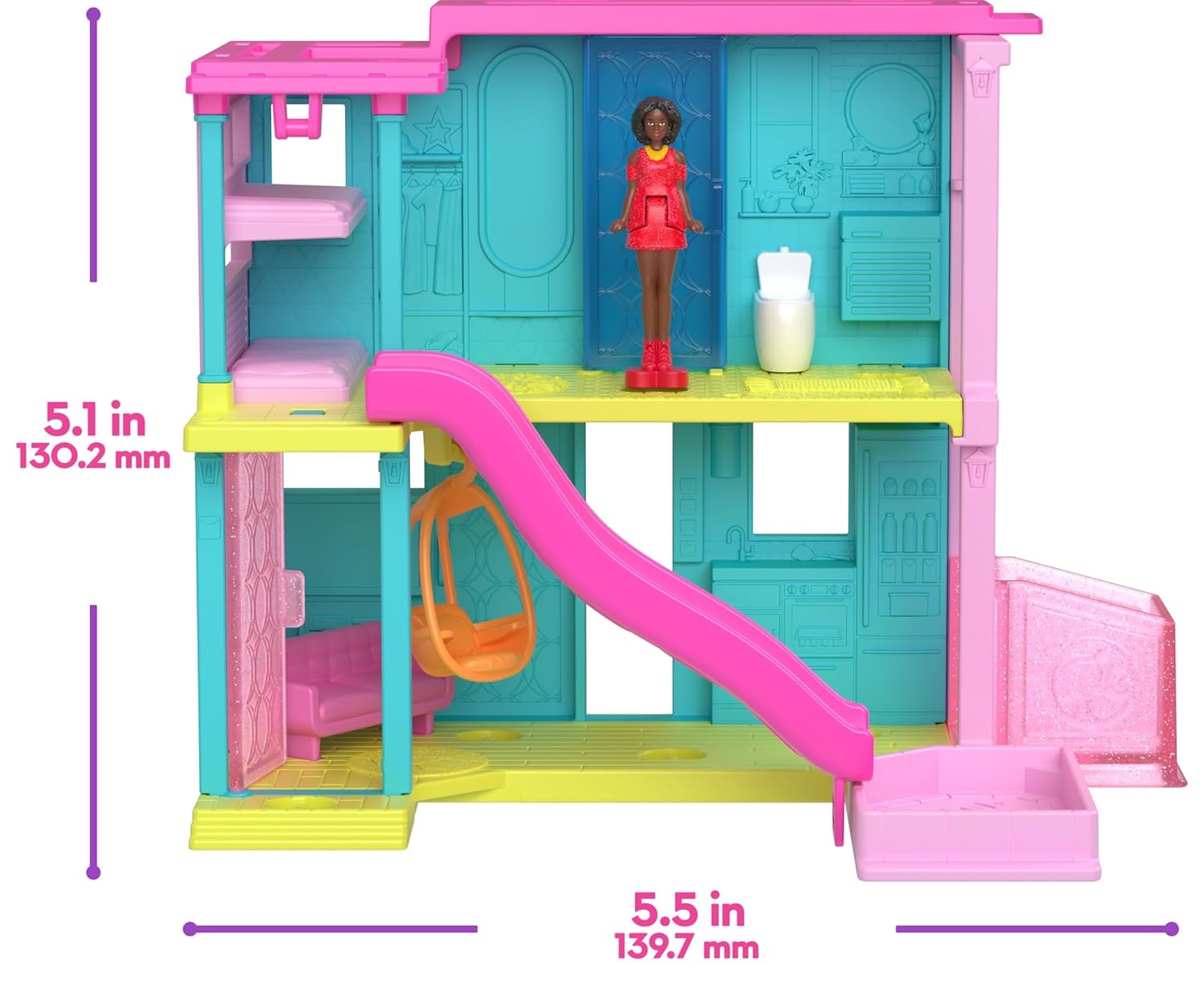 Кукла мини Barbie Мини-домик Barbieland HYF44/HYF46 - фото 3