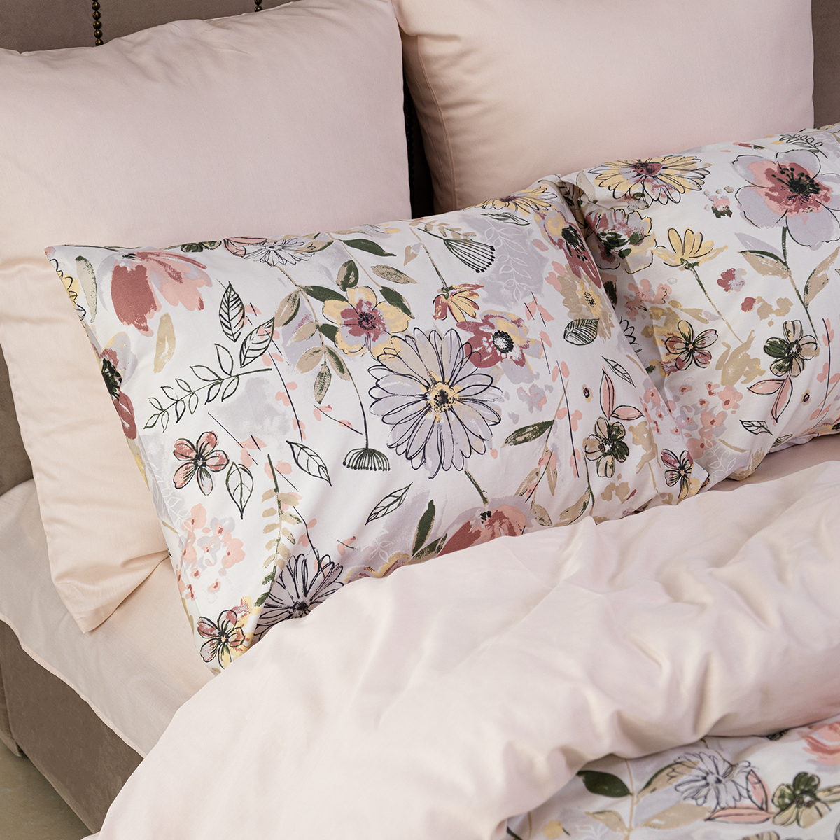 Комплект постельного белья SORRENTO DELUXE Сарита 2-спальный макси 4 наволочки рис.6020-1+4568а-1 - фото 7