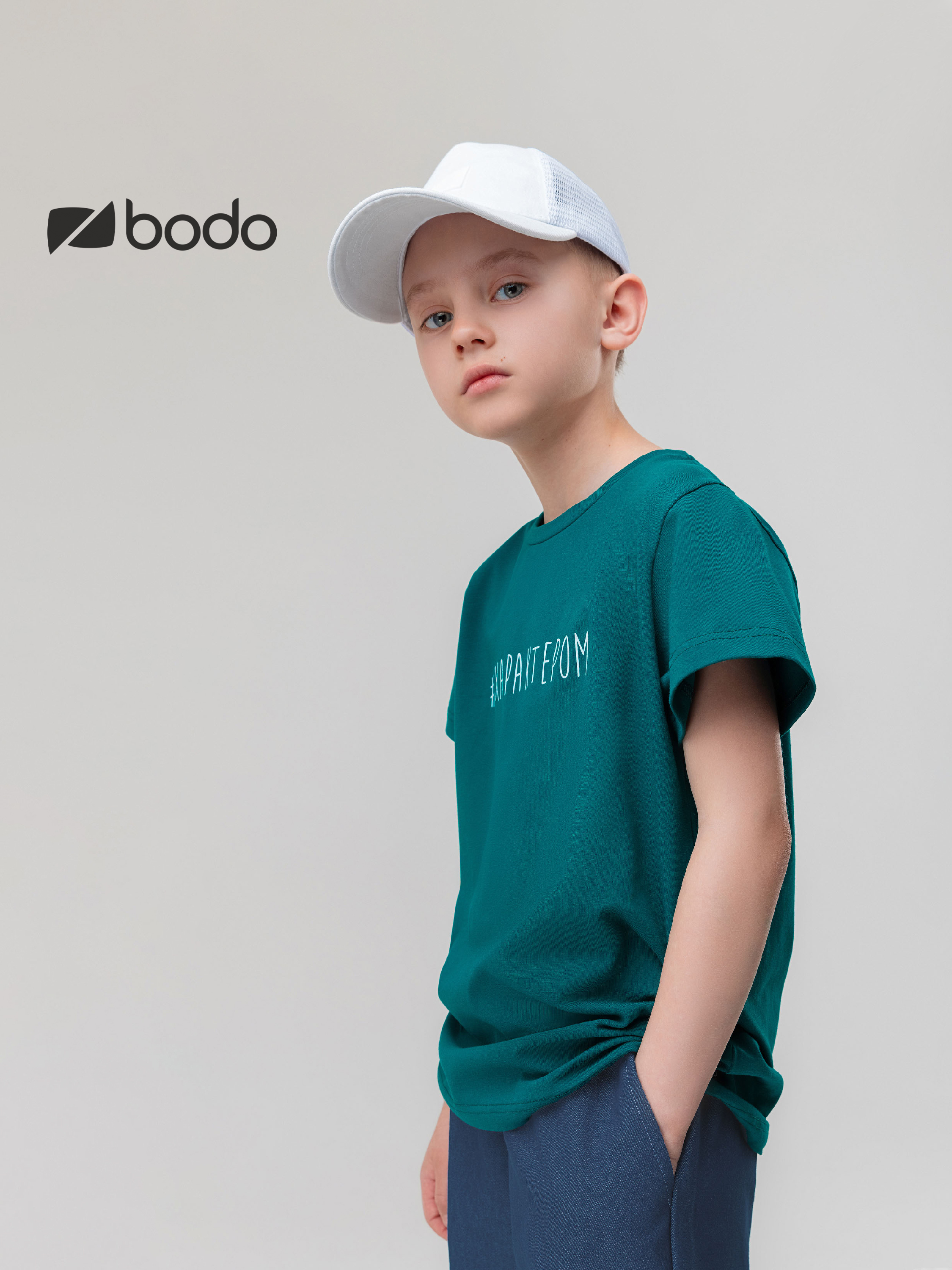 Футболка Bodo 4-259MU_изумрудный - фото 3
