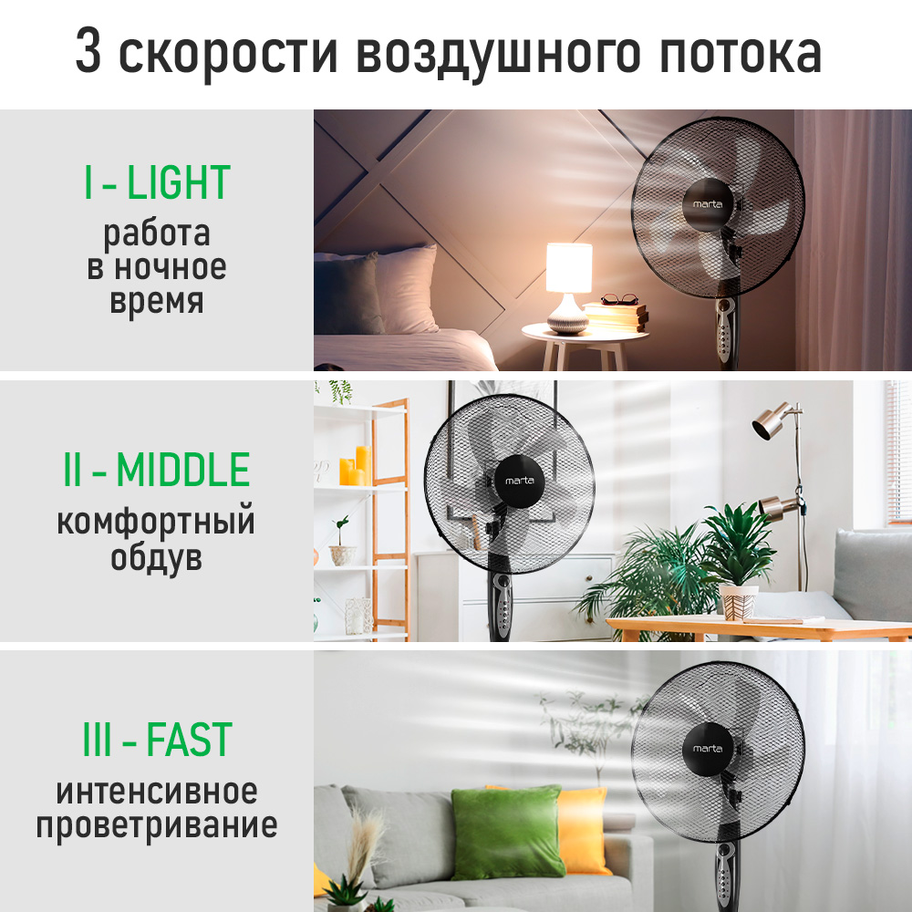 Вентилятор напольный MARTA - фото 3