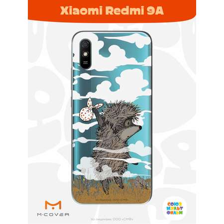 Силиконовый чехол Mcover для смартфона Xiaomi Redmi 9A Союзмультфильм Ежик в тумане и дымка