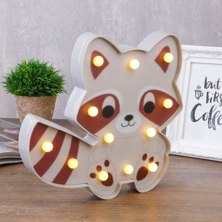 Ночник-светильник MINI-TOYS «Енотик» 12*LED лампочек