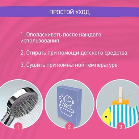 Мочалка ROXY-KIDS Рыбка