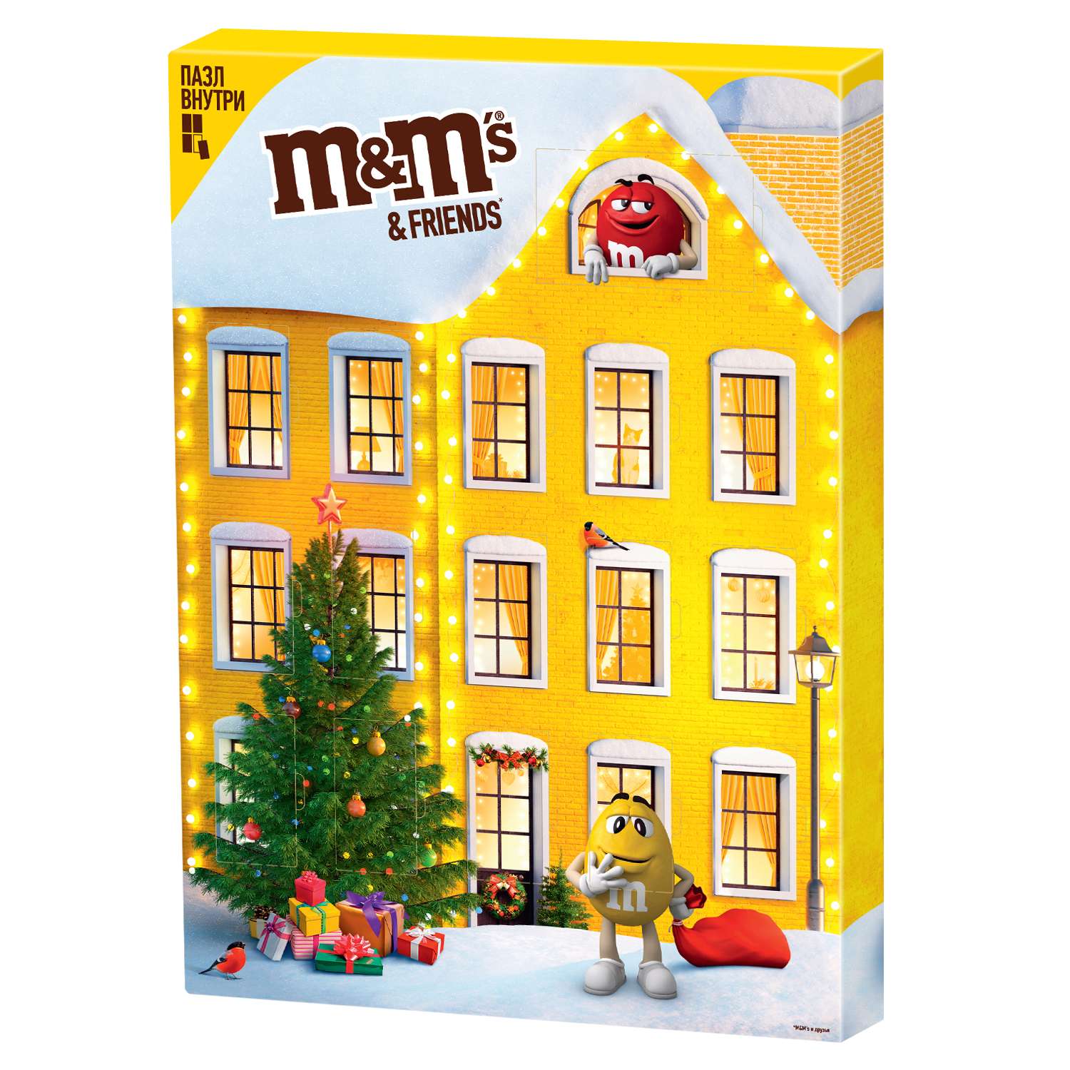 Шоколадный подарочный набор M&Ms & Friends Адвент-календарь 250г - фото 1