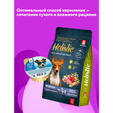 Корм влажный Зоогурман Мясное суфле с ягнёнком 100 гр х 20 шт