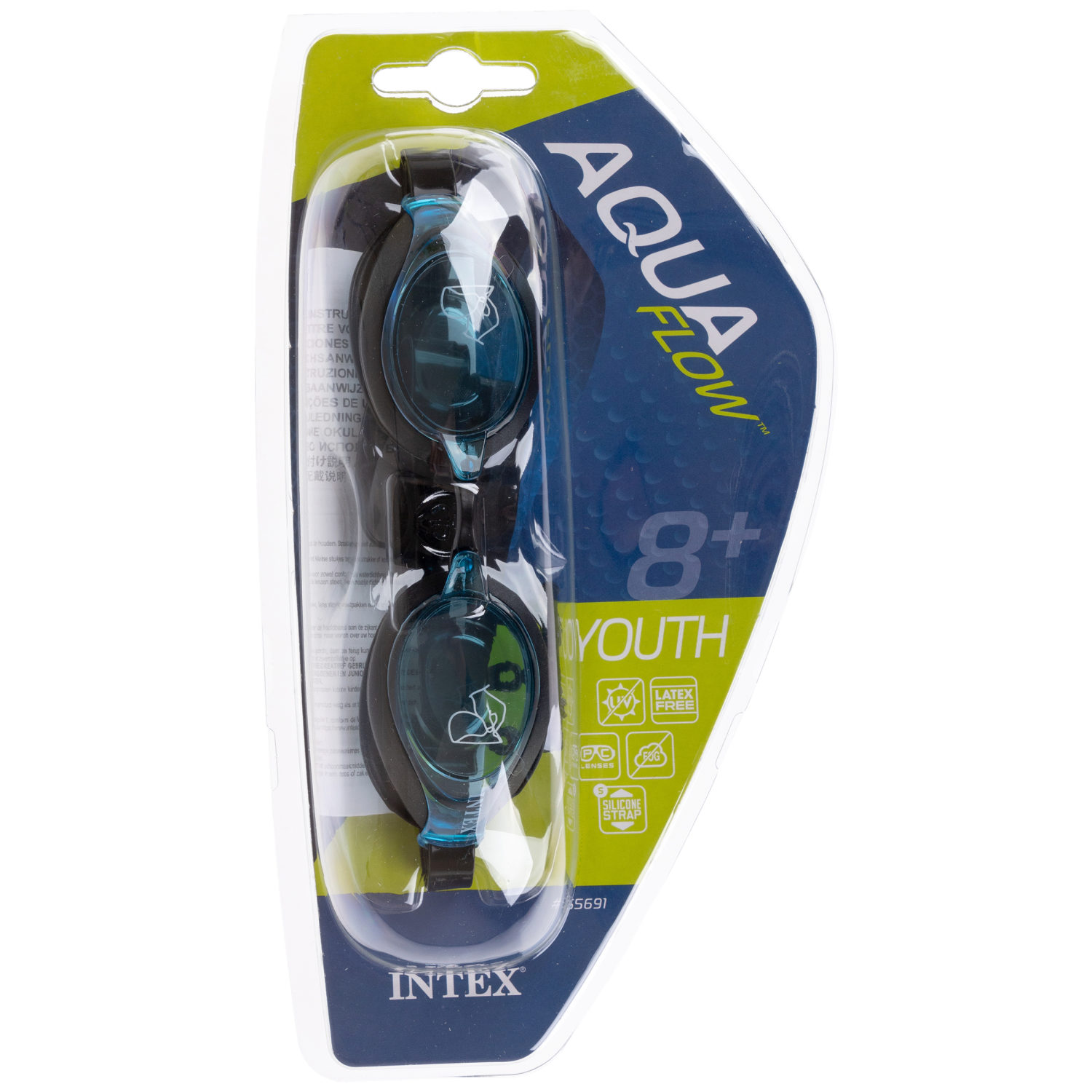 Спортивные очки для плавания Intex Рейсинг для взрослых подростковые детские от 8 лет профессиональные - фото 22