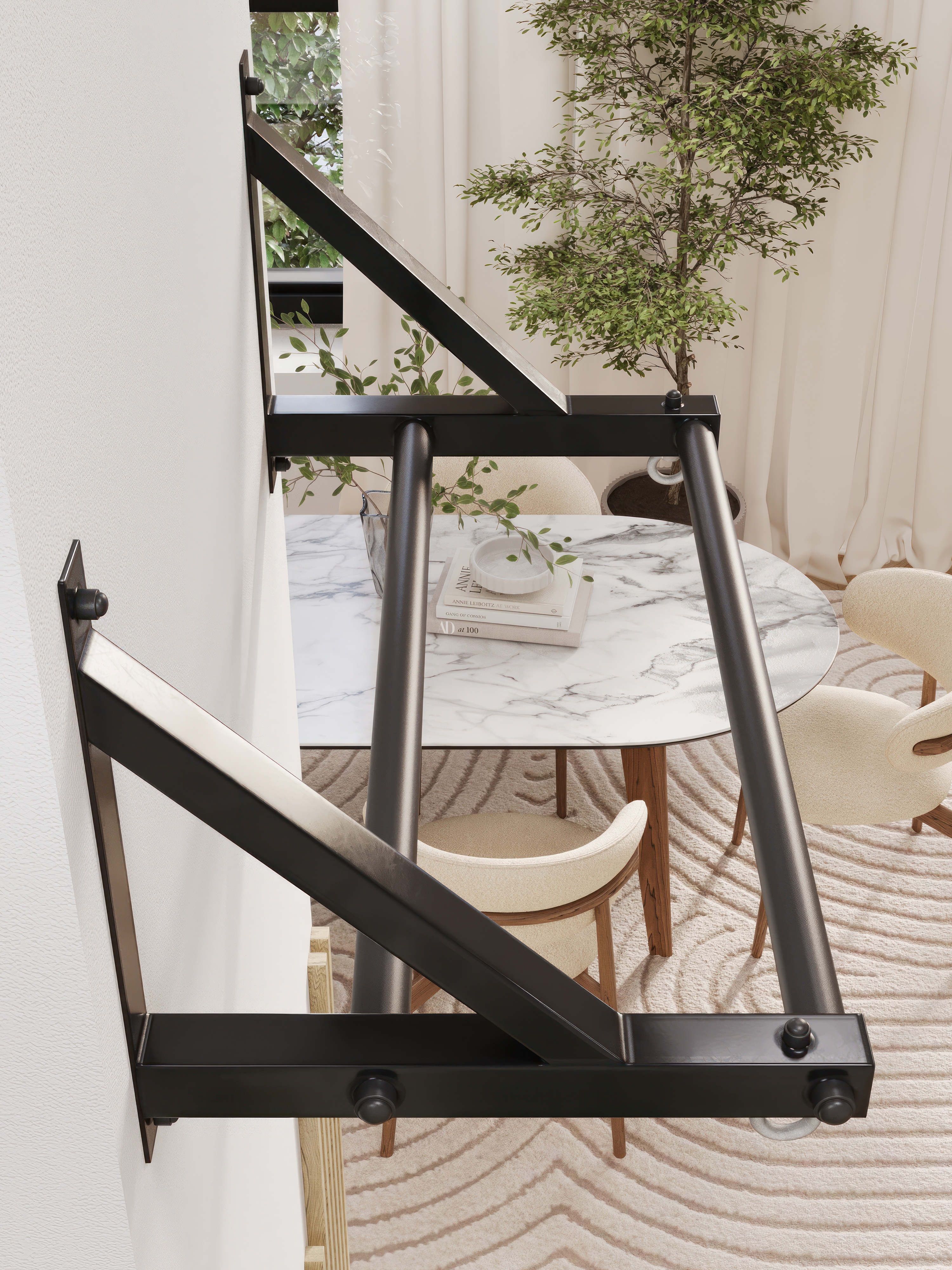 Турник настенный BORABO 2 хвата Классик Pro прорезиненные хваты - фото 12