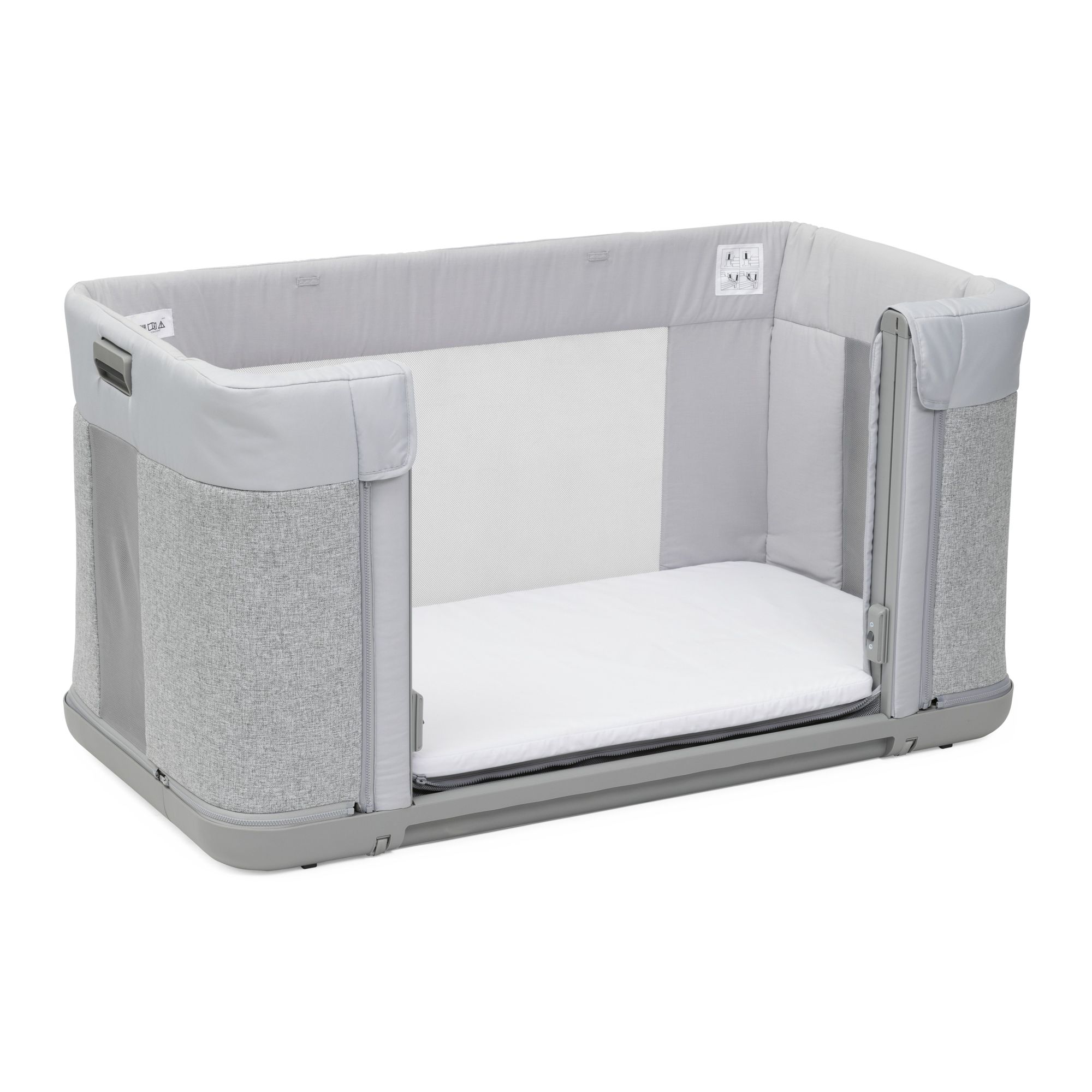Детская кроватка Chicco Next2Me Forever 3в1 с рождения до 4 лет Ash Grey, без маятника - фото 18