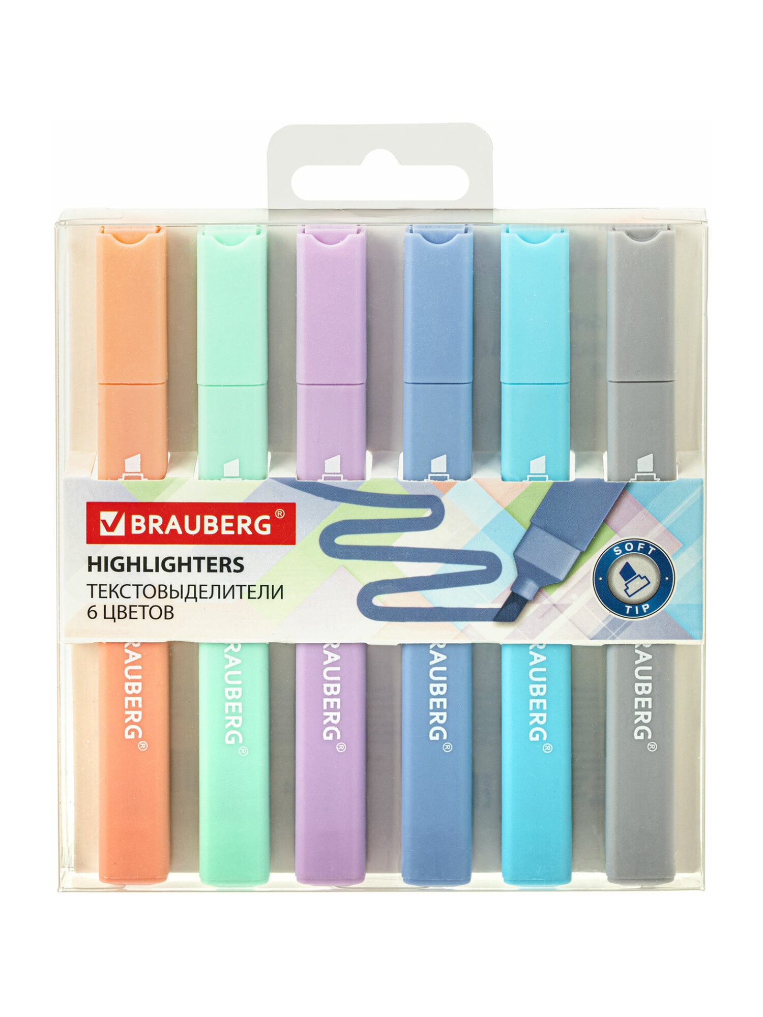 Текстовыделители Brauberg 6 шт. - фото 7