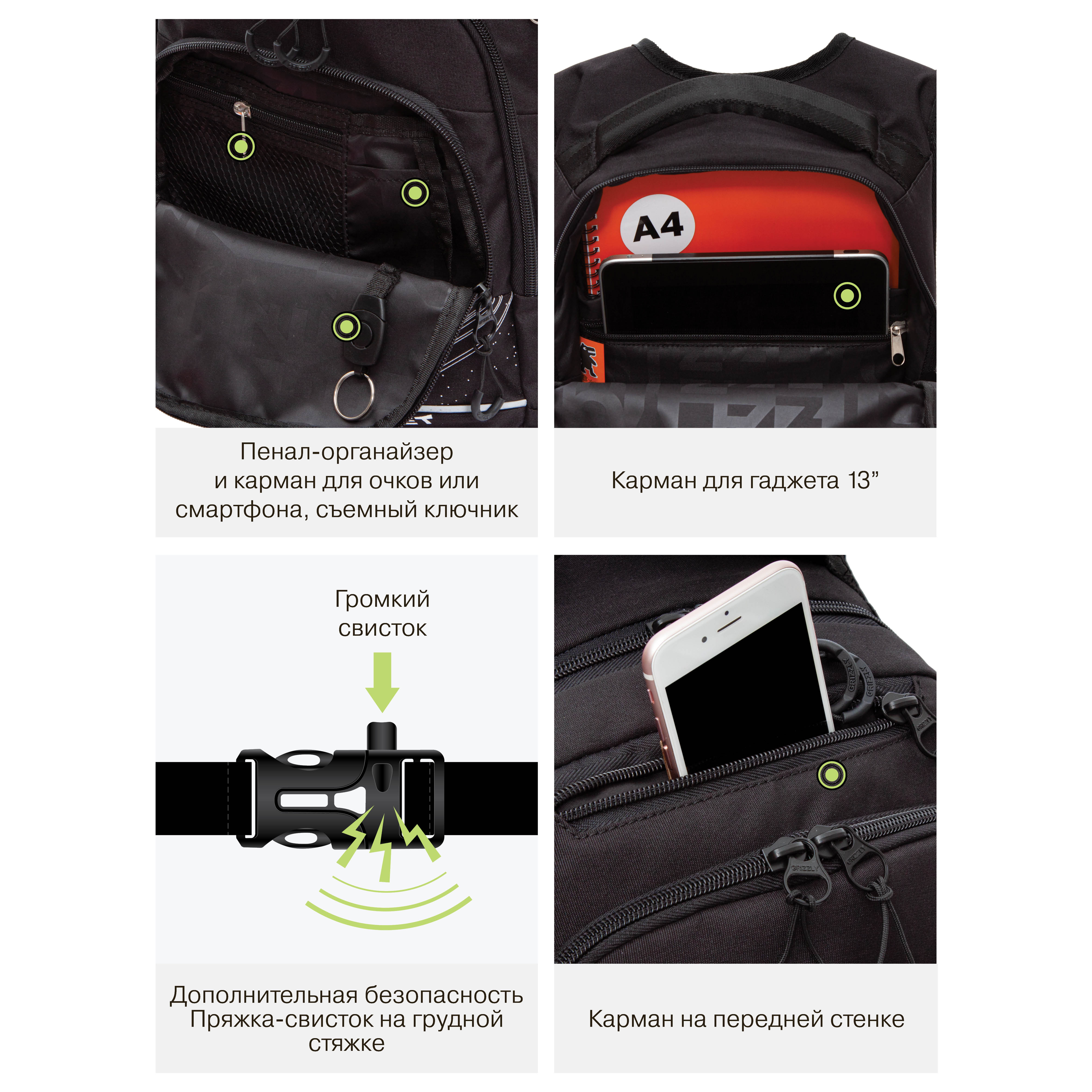 Рюкзак Grizzly для мальчика - фото 11