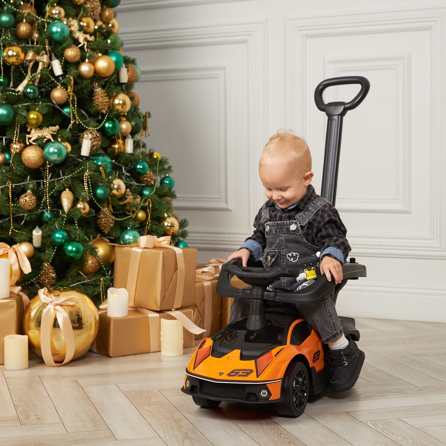Пушкар BabyCare Lamborghini с ручкой - фото 18