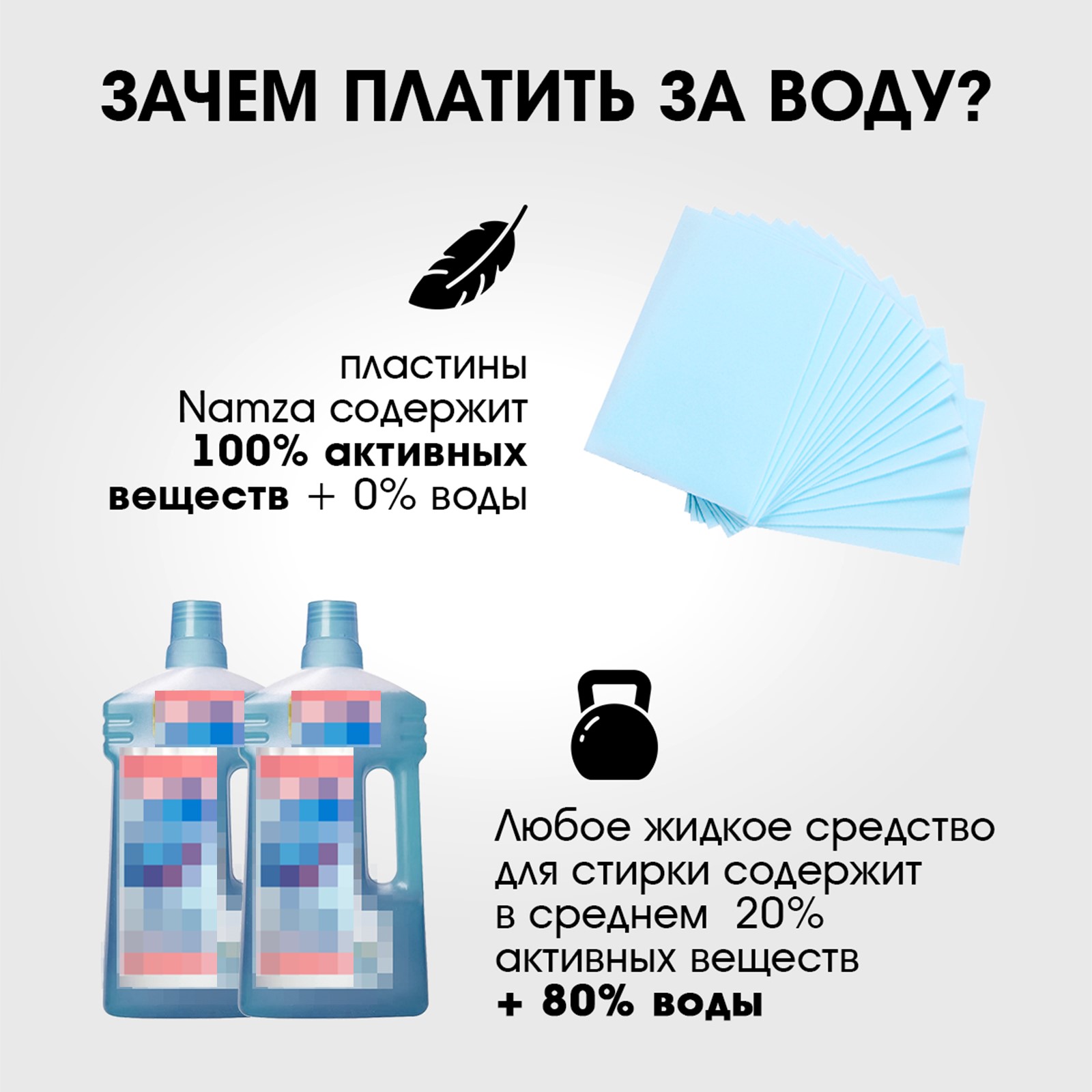 Средство для мытья полов NAMZA в форме пластин 60 шт - фото 7