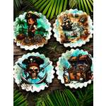 Имбирные пряники на торт Art Sweets Пираты 4шт