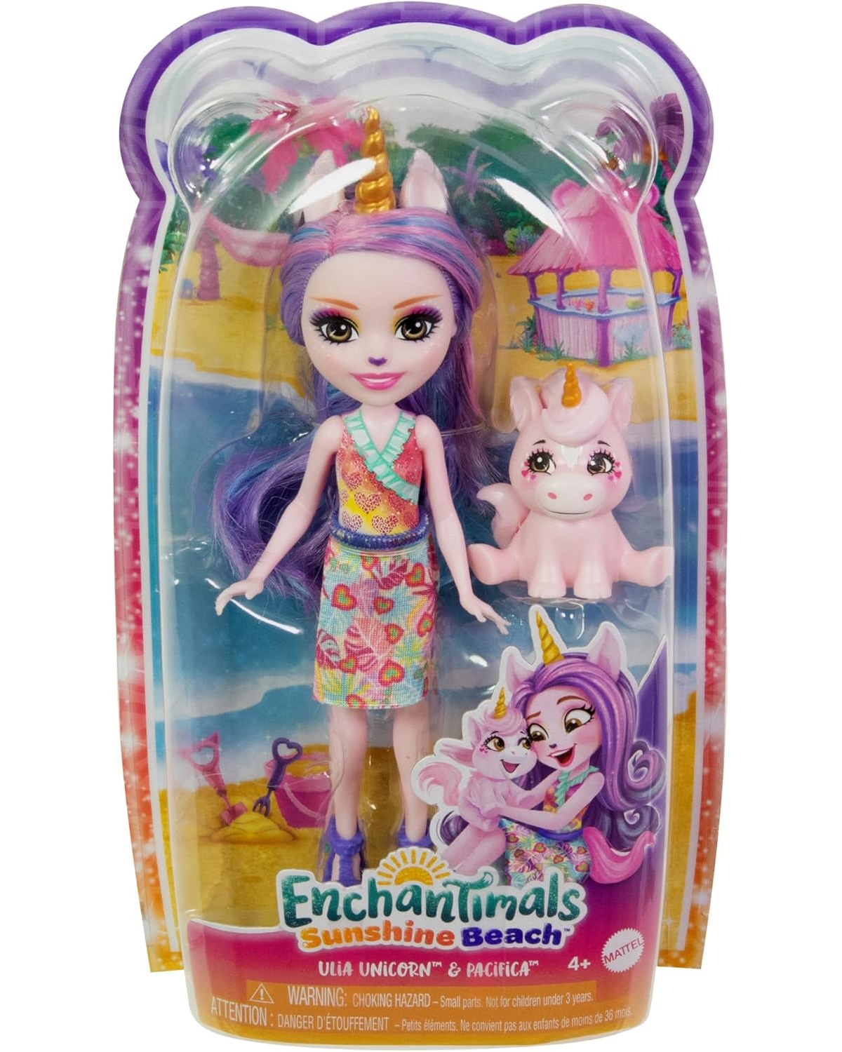 Кукла мини Enchantimals Единорог Улиа и Пацифика HRX84 - фото 6