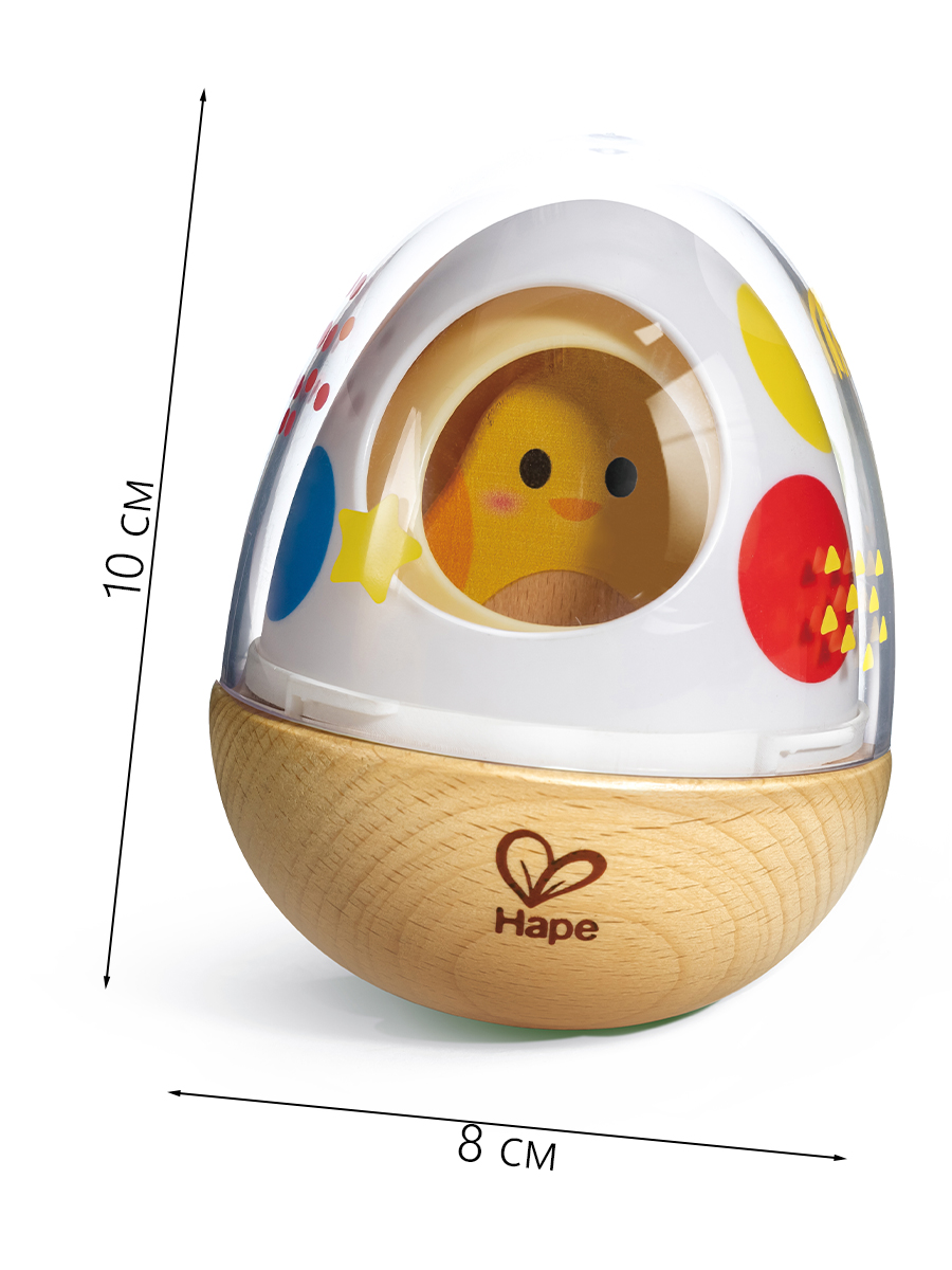Игрушка Hape неваляшка Домик для цыпленка - фото 6