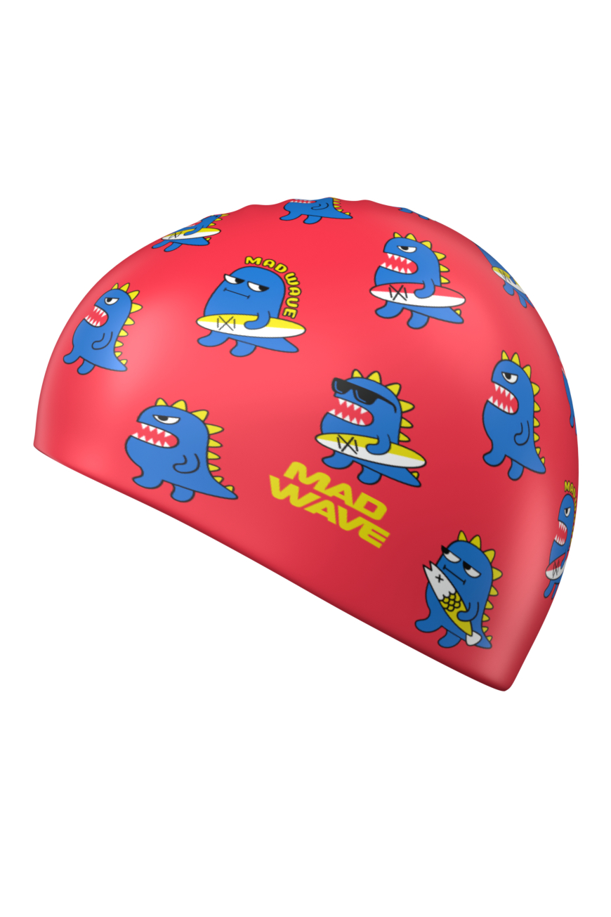 Шапочка для плавания Mad Wave Dinos - фото 3