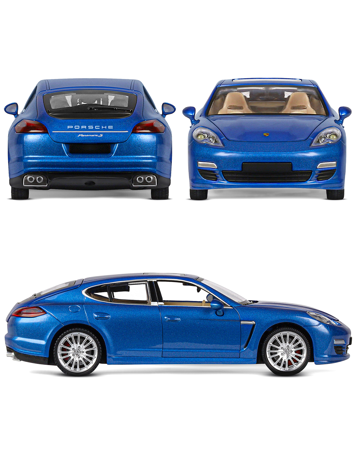 Автомобиль АВТОпанорама Porsche Panamera S 1:24 JB1200117 - фото 5